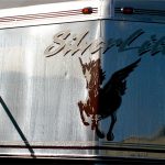 Agitating the Silver BritePlus MX on the stainless steel cap of the aluminum Silverlite horse trailer